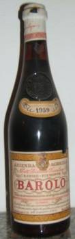 BAROLO PIEMONTE  - RISERVA SPECIALE  ANNATA 1959