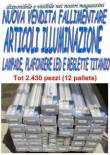 Stock  articoli illuminazione led 2430 pezzi