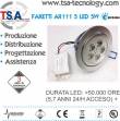 Faretto LED Da Incasso ar111 5 LED EDISON 5W Bianco