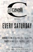 Just Cavalli: Ogni sabato 'Saturday Party' (339.3390105)