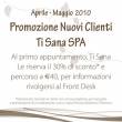 Sconto Nuovi Clienti Ti Sana SPA