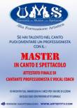 Provini artisti per l'ingresso al master in canto e spettacolo