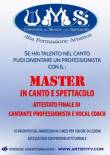 Provini artisti per l'ingresso al master in canto e spettacolo