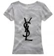 T-shirts Ysl populaires de femmes, femmes YSL courts de sortie t-shirts