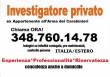 AGENZIA INVESTIGATIVA GRUPPO ISIDA (INFEDELTA' CONIUGALI) SICILIA, Agrigento,CALABRIA, Cosenza,