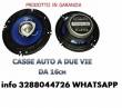 Kit coppia casse auto 250w altoparlanti 2 vie 16cm woofer