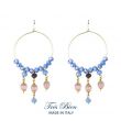 Orecchini moda donna Bijoux Très Bien fashion. Colore beige o azzurro.