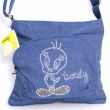 LOONEY TUNES ORIGINALE - TWEETY - Borsa Ragazza - In tessuto Jeans e strass - Piccola