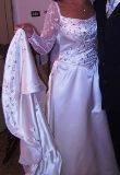ABITO SPOSA AVORIO CON STRASCICO