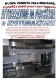 Nuova vendita fallimentare di attrezzatura pescheria e ristorazione