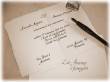 Partecipazioni e inviti: calligrafia stampata su carta Amalfi